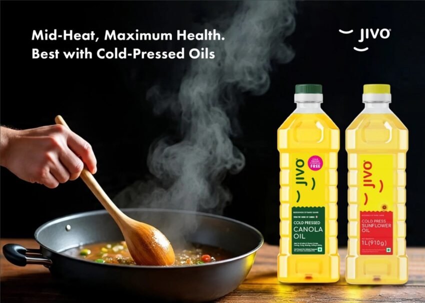 Best cold-pressed cooking oils in India for mod-heat cooking by Jivo