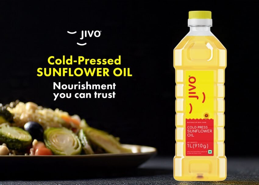 Best Sunflower Oil in India - Jivo cold-pressed sunflower oil, the cooking oil brand known for its healthy and clean edible oils.