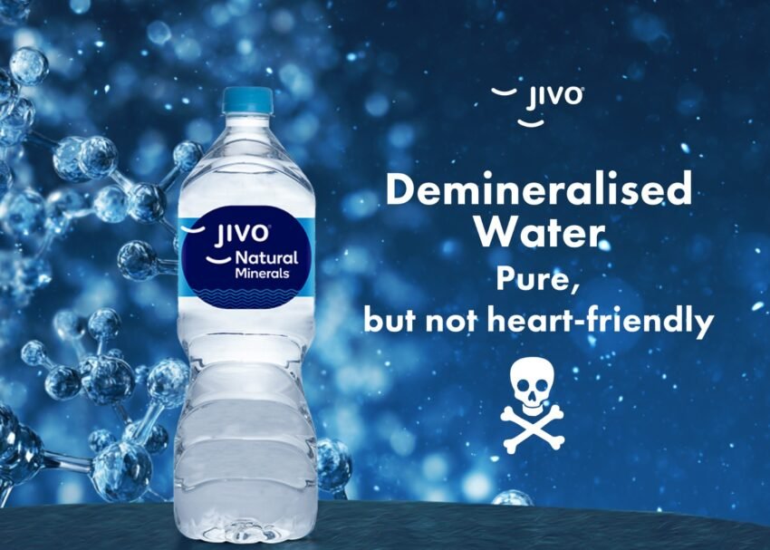 Best Natural Mineral Water from Jivo for a steady heart health and blood pressure.
