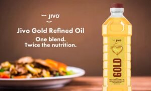 Best blended cooking oil - Jivo Gold Refined Oil, blend of Rice Bran and Sunflower Oil.
