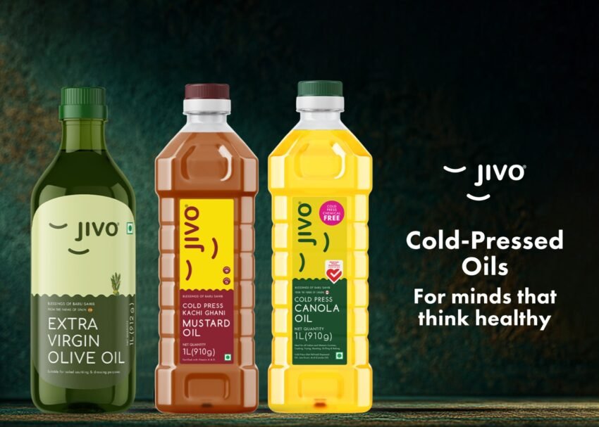 Best cooking oils in India to use for healthy cooking - Jivo cold-pressed cooking oils.
