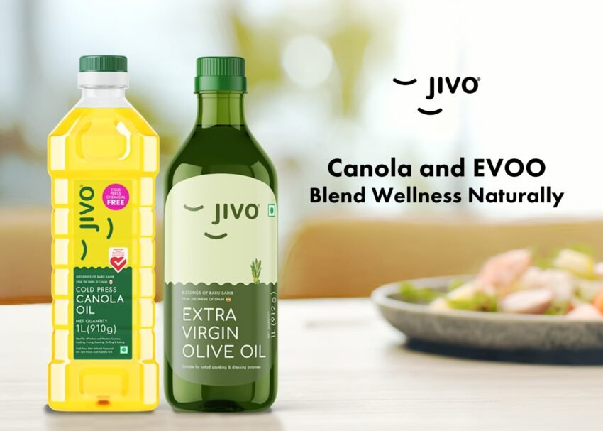 Canola and EVOO blend - best cooking oil blend in India for healthy cooking.