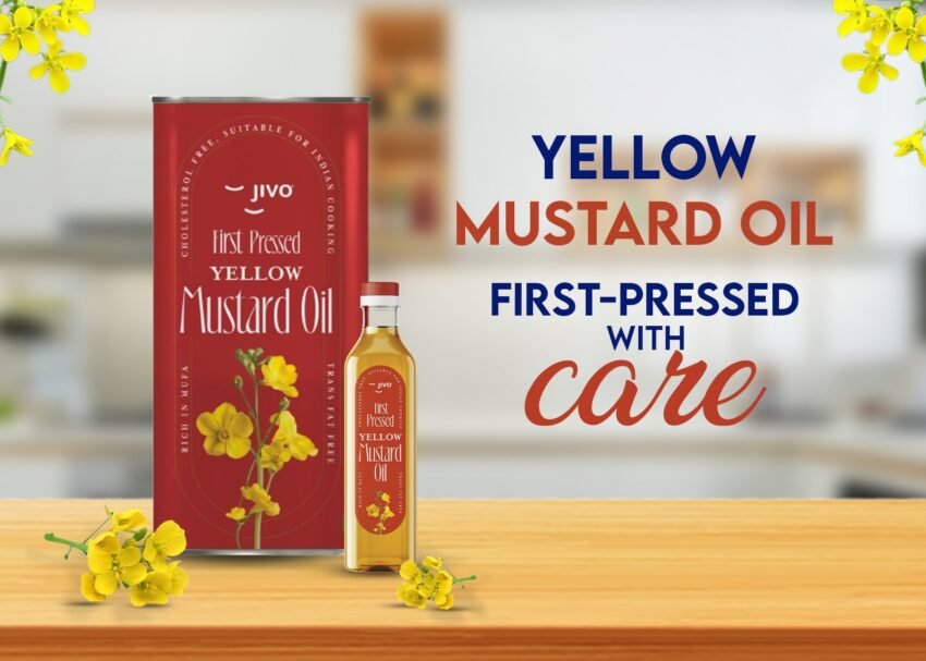 Best first-pressed yellow mustard oil in India by Jivo. Science backs efficacy of yellow mustard oil in lowering insulin resistance.