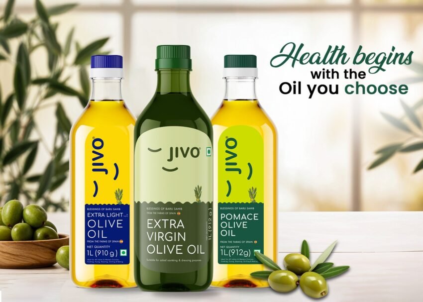 Try the best olive oils in India by Jivo - EVOO, Pomace Olive, and Extra Light Olive Oil.