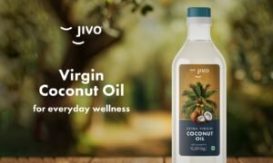 Best cold-pressed extra virgin coconut oil for cooking, hair, and skin health by Jivo in Winter.