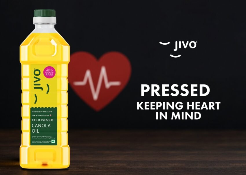 Looking for the best oil in India for heart health - try Jivo cold-pressed canola oil.