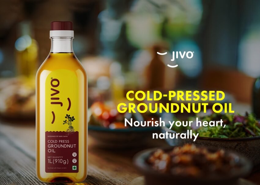 Best groundnut oil in India by Jivo for overall wellness.