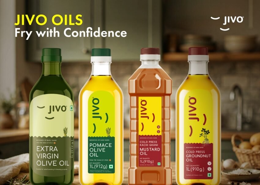 Best cooking oil for frying comparison showing olive oil, mustard oil, and groundnut oil for Indian cooking.